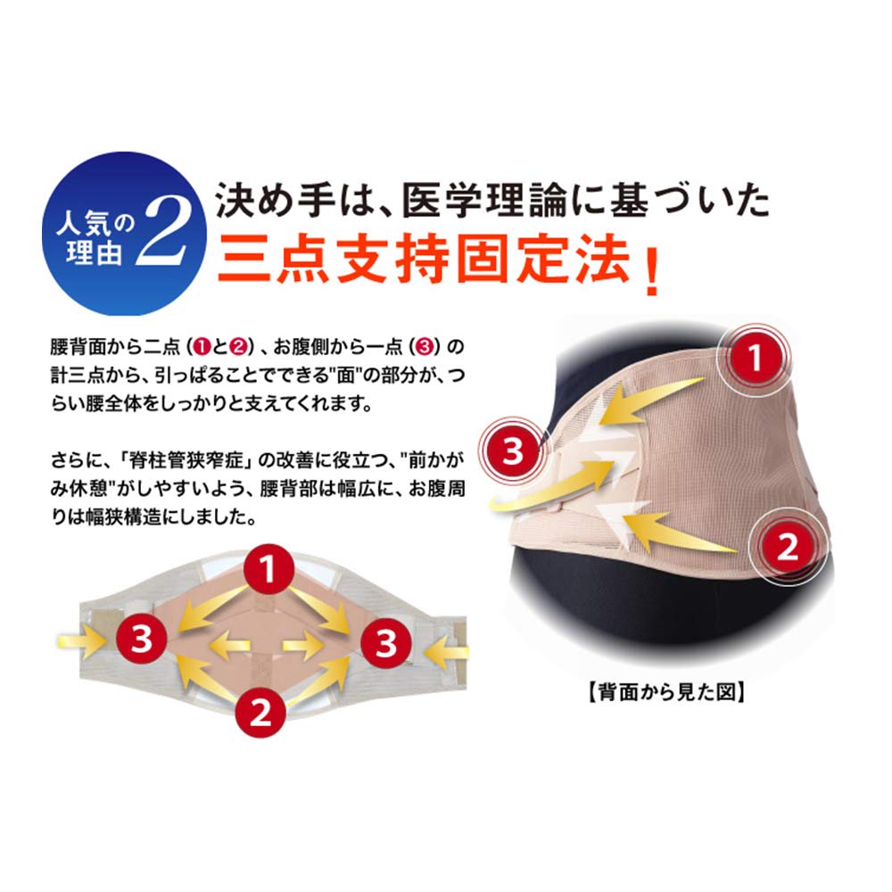 腰の筋力を補う新構造のサポーター Amazon | 腰サポーター 滑車